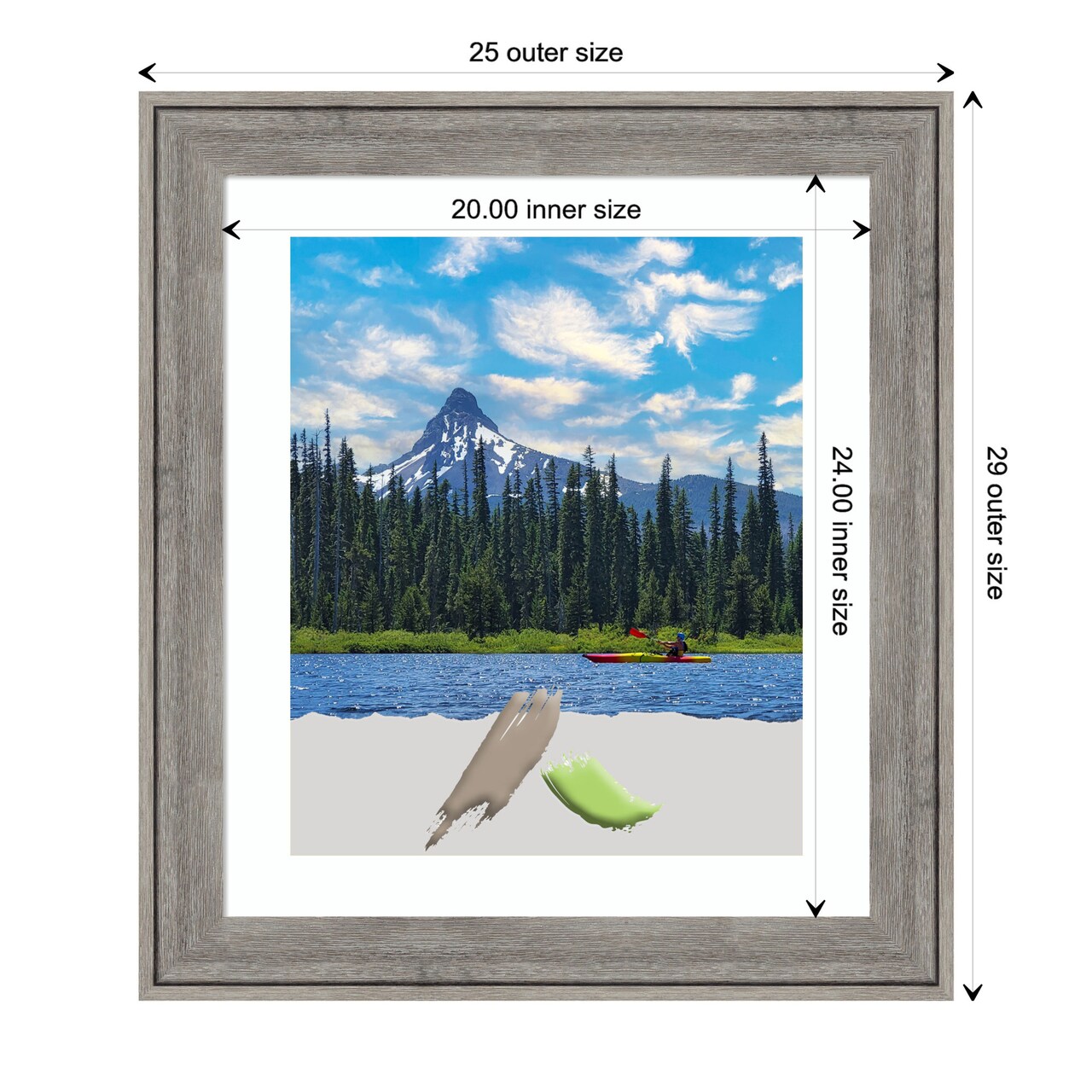 Regis Barnwood Grey Wood Picture Frame, Photo Frame, Art Frame